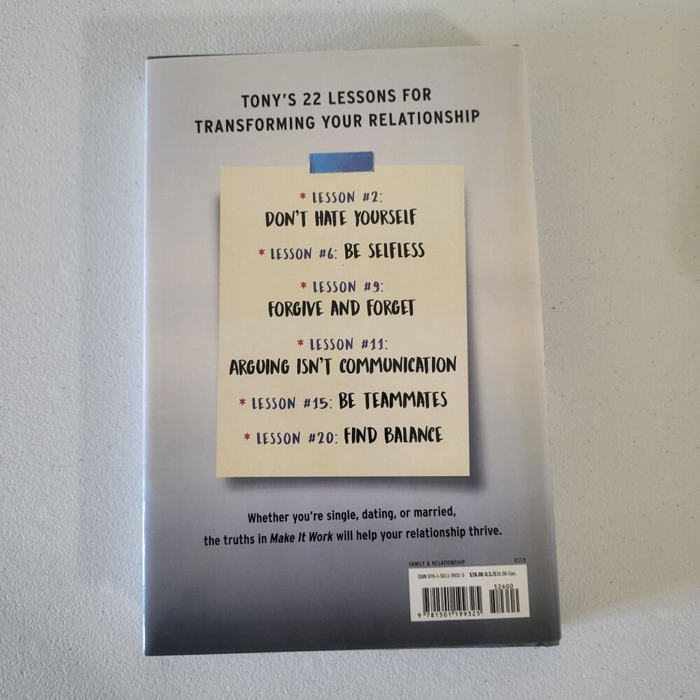 Make It Work: 22 Time-Tested, Real-Life Lessons by Tony Gaskins - Picture 4 of 4